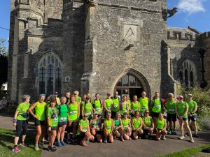 A Mighty Green Presence At Sidbury 3 Peaks Challenge and Fun Run